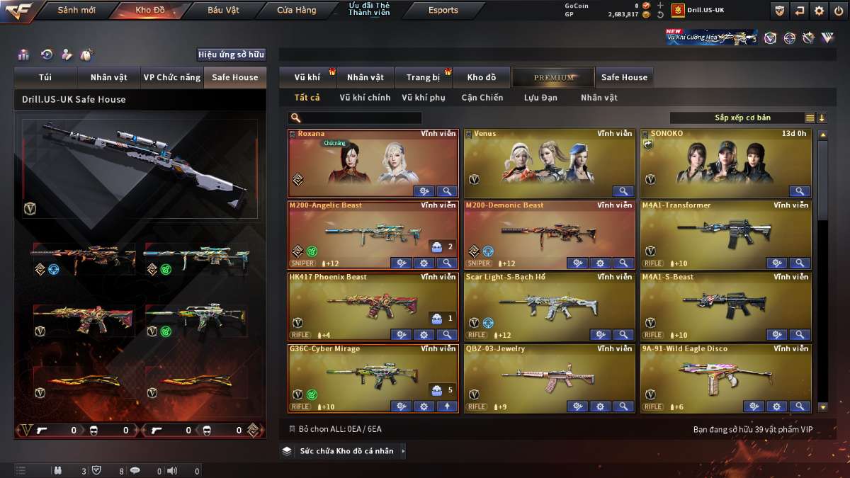 shop acc cf uy tin gia re